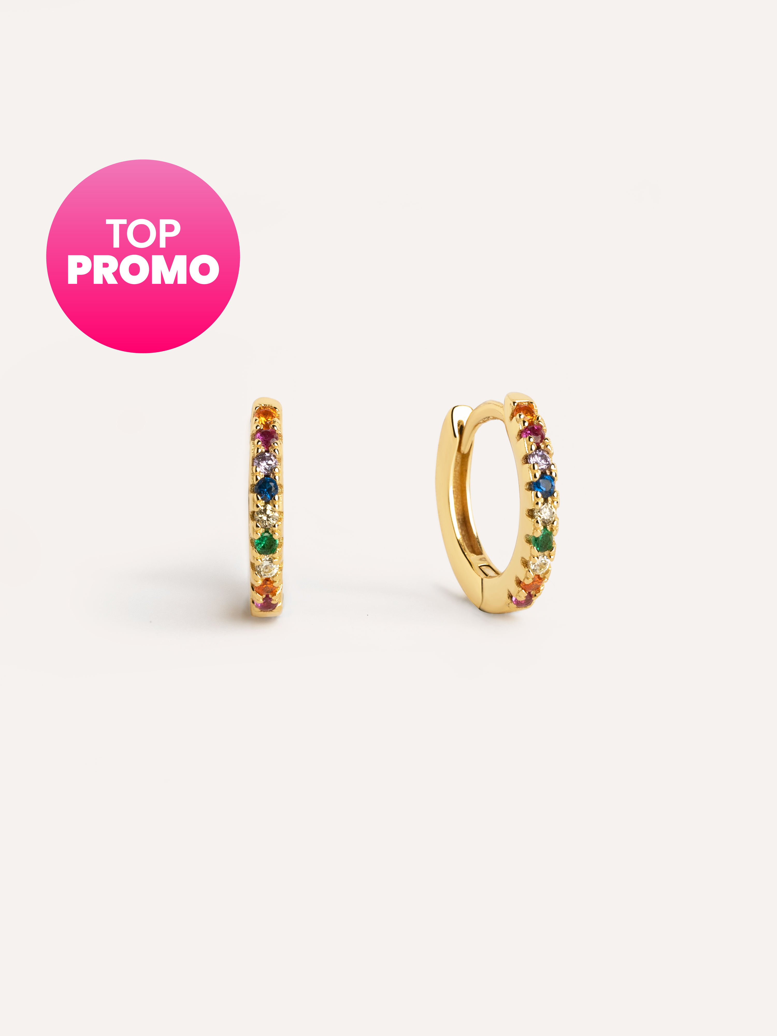 Colors Gold Hoop Earrings