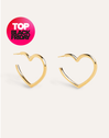 Cuore Gold Hoop Earrings