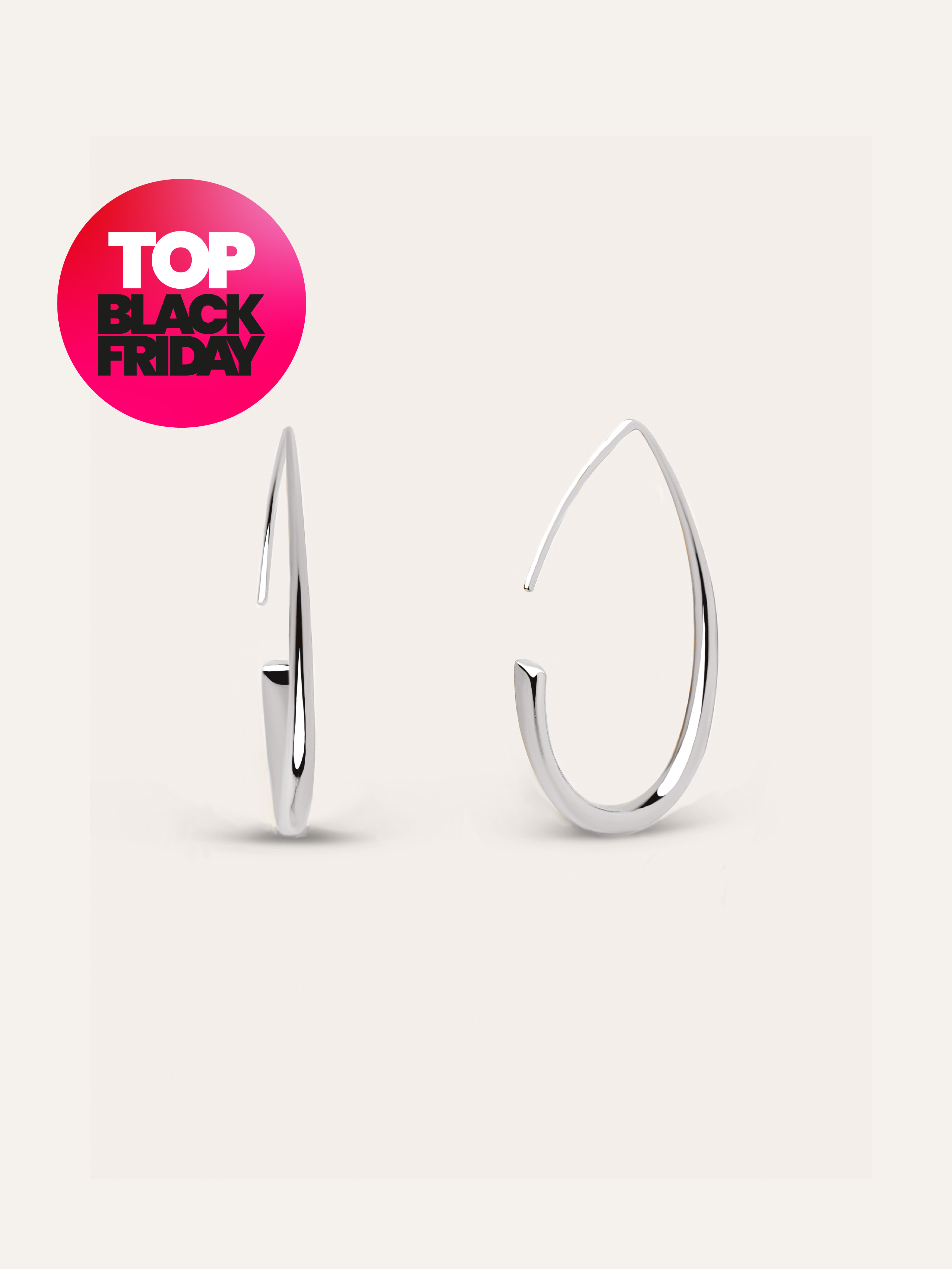 Pendientes Gota Arch Plata