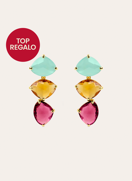 Narciso Drop Gold Earrings 