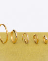 Astra L Gold Hoop Earrings 