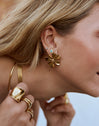 Flower Spring Gold Earrings