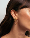 Astra L Gold Hoop Earrings 