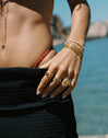 Pompeya Turquoise Stainless Steel Gold Bracelet
