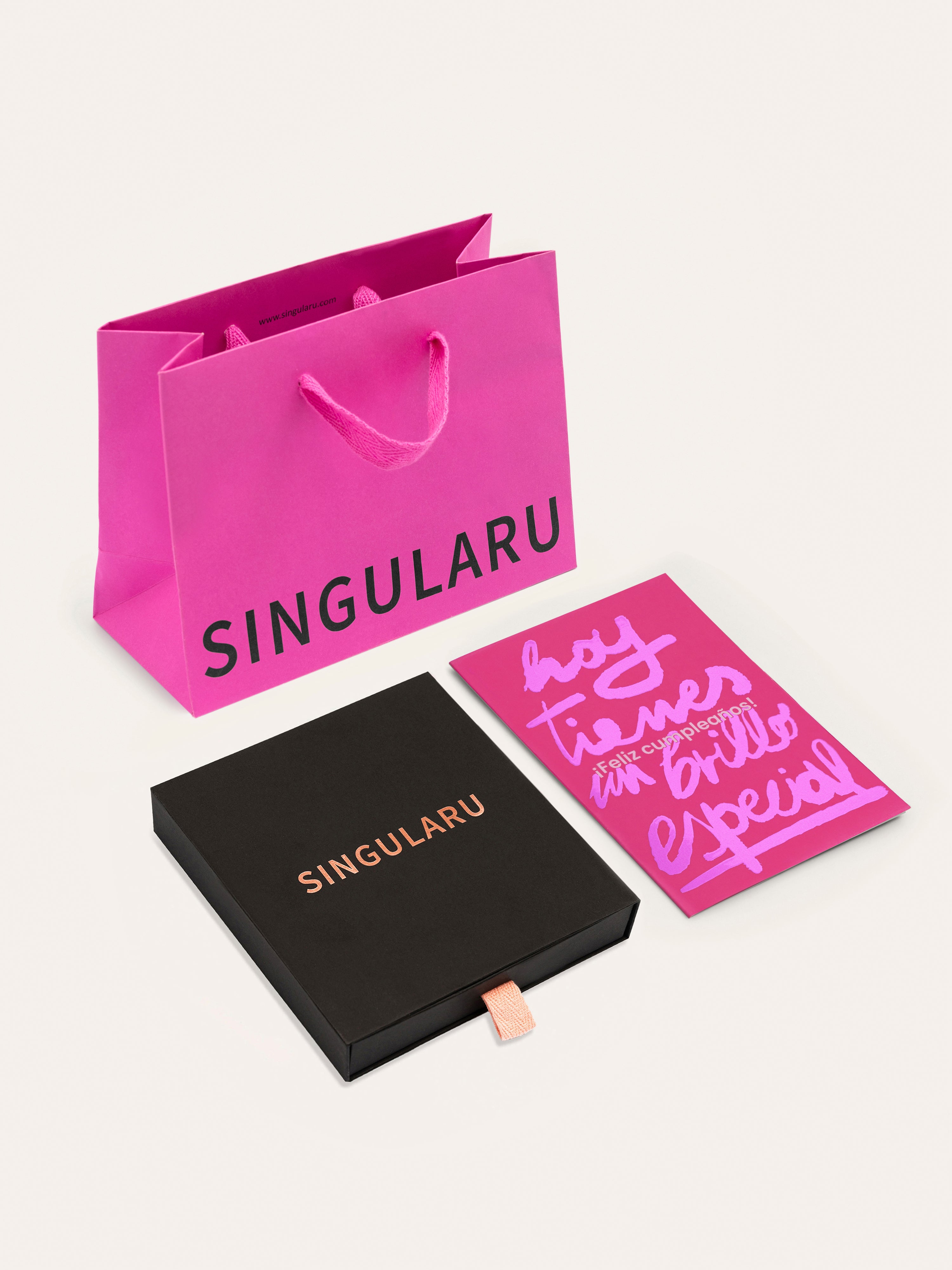 Large Black Gift Packaging Kit Happy Birthday