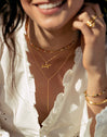 Steel Stick Y Necklace, Gold-Plated - vista 4