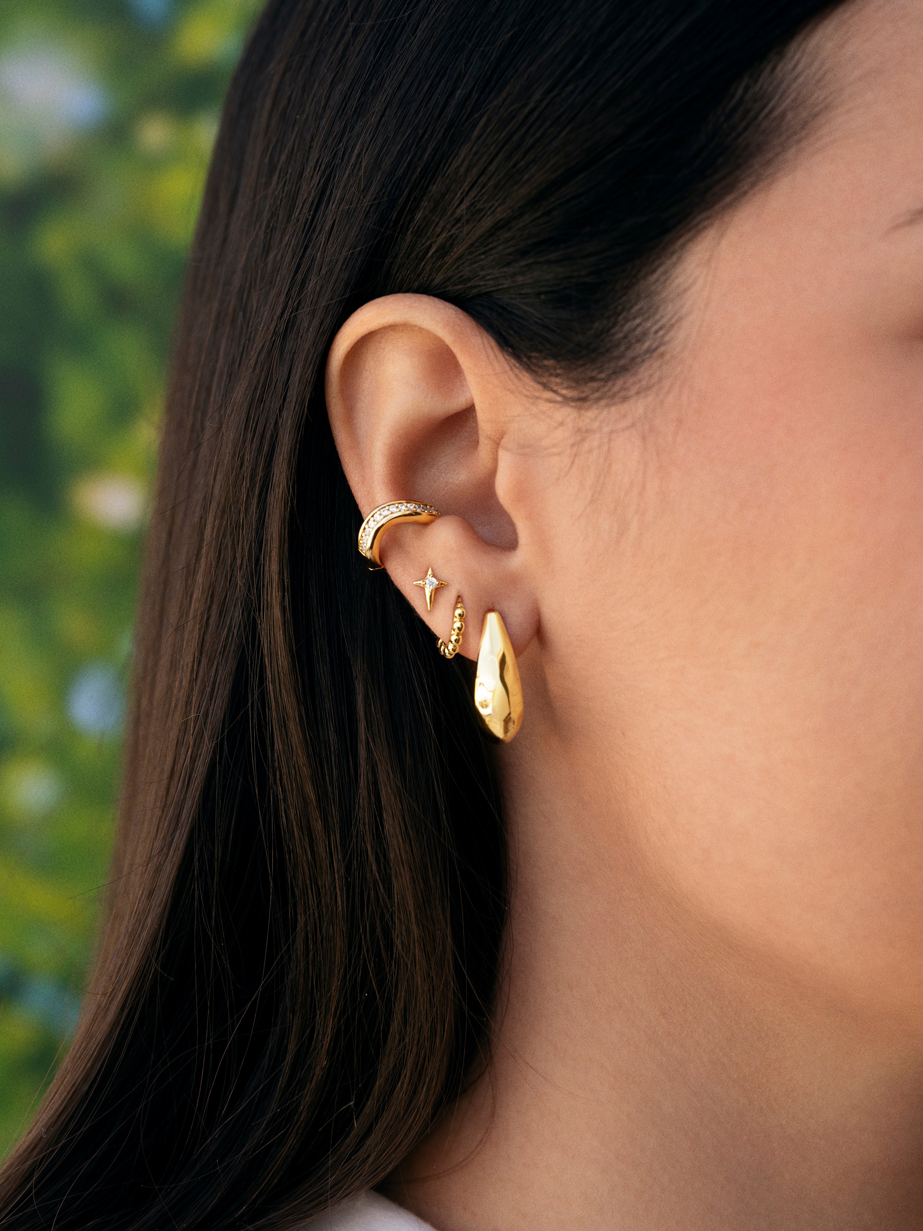 Espresso Gold Earrings 