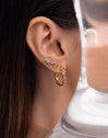Falling Bubbles Gold Earrings