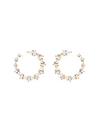 Pendientes Borealis Plata Baño Oro