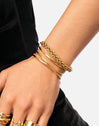 Big Rope Stainless Steel Gold Bracelet