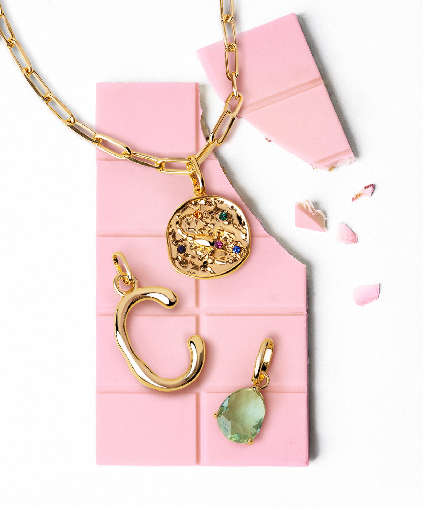 Letter XL Gold Charm