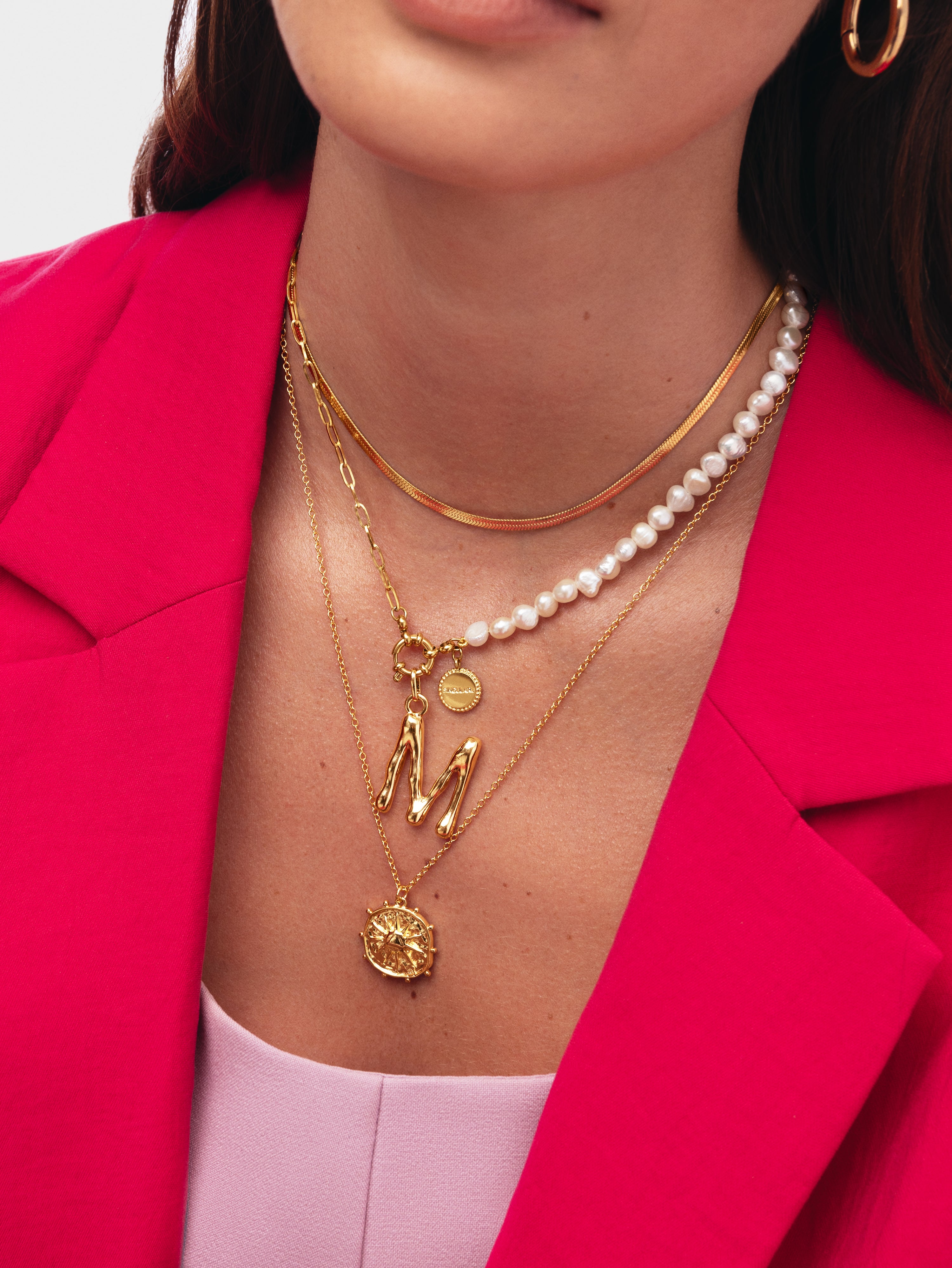 Letter XL Gold Charm