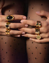 Anillo Mystic Serpiente Baño Oro