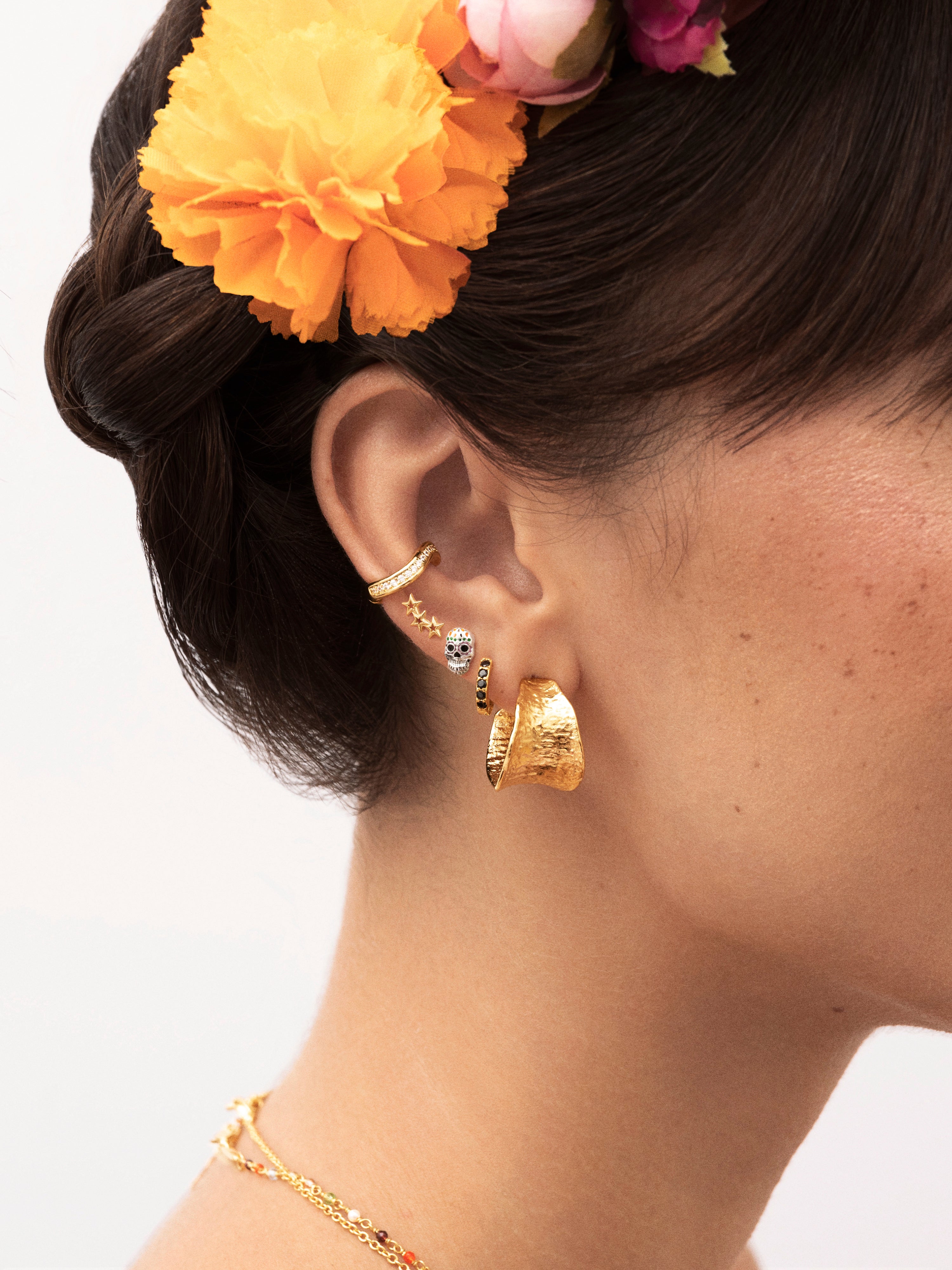 Hailey Gold Ear Cuff Single Earring