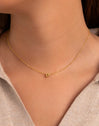 Single Letter Personalized Gold Necklace