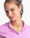 Medallion Butterfly Rose Gold Necklace