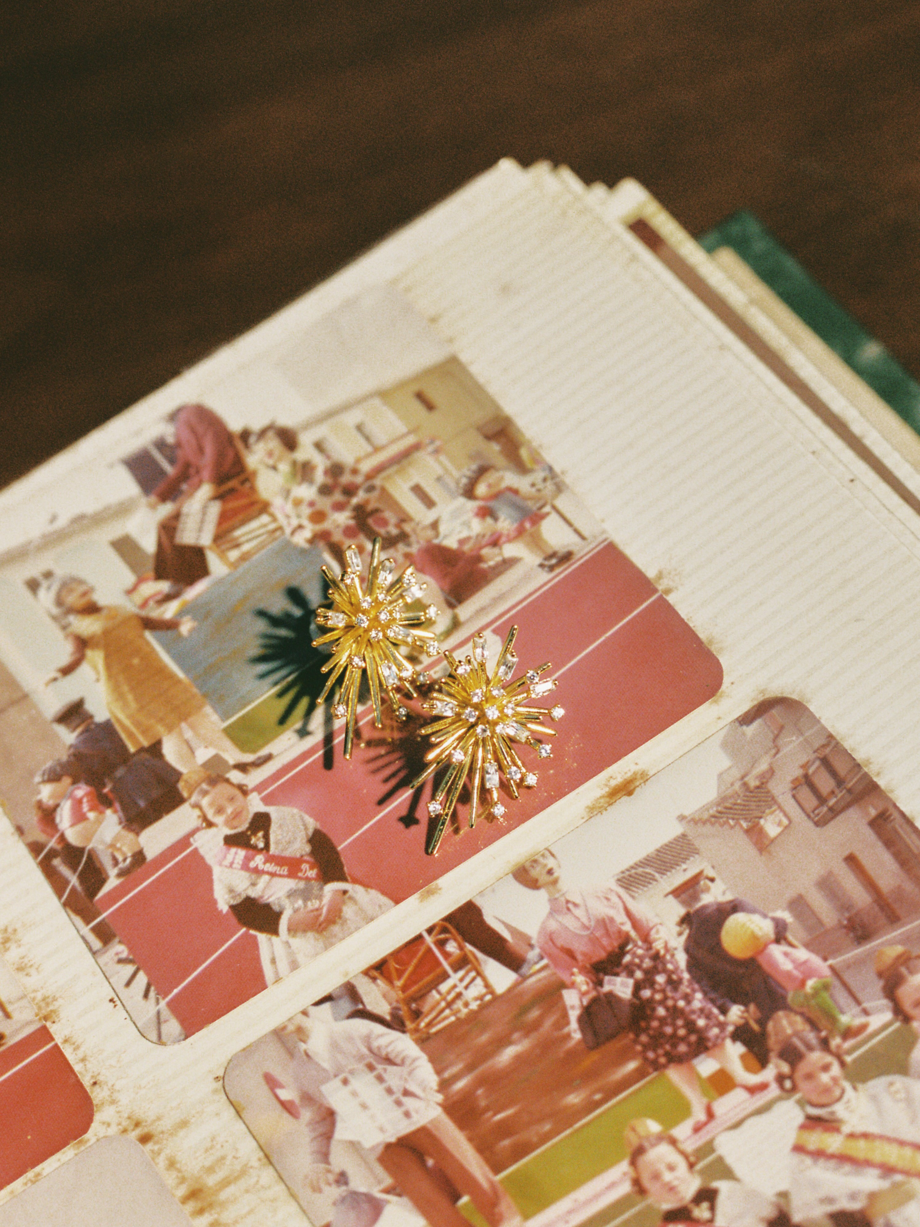 Pendientes Nit del Foc Baño Oro