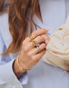 Double Cross Gold Ring