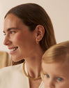 Single Hoop Earring Trio Steel Gold-Plated