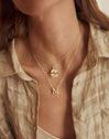 Collar Dots Plata Baño Oro