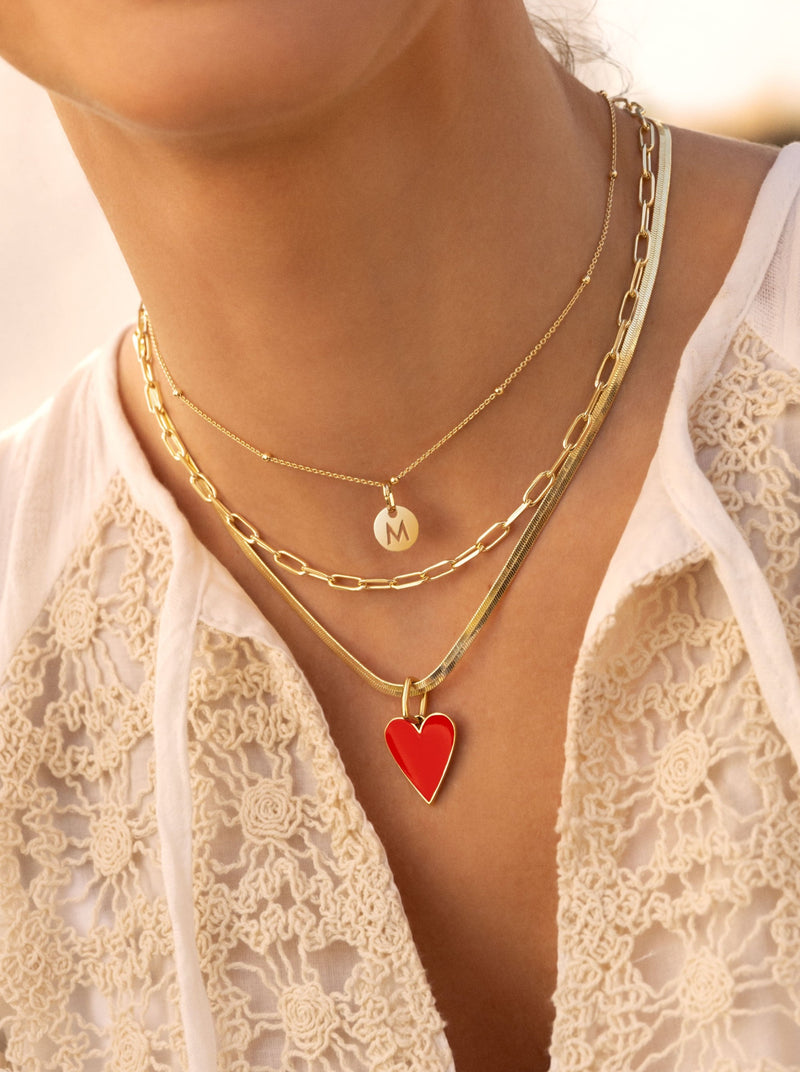 Mini Medallion Gold Letter