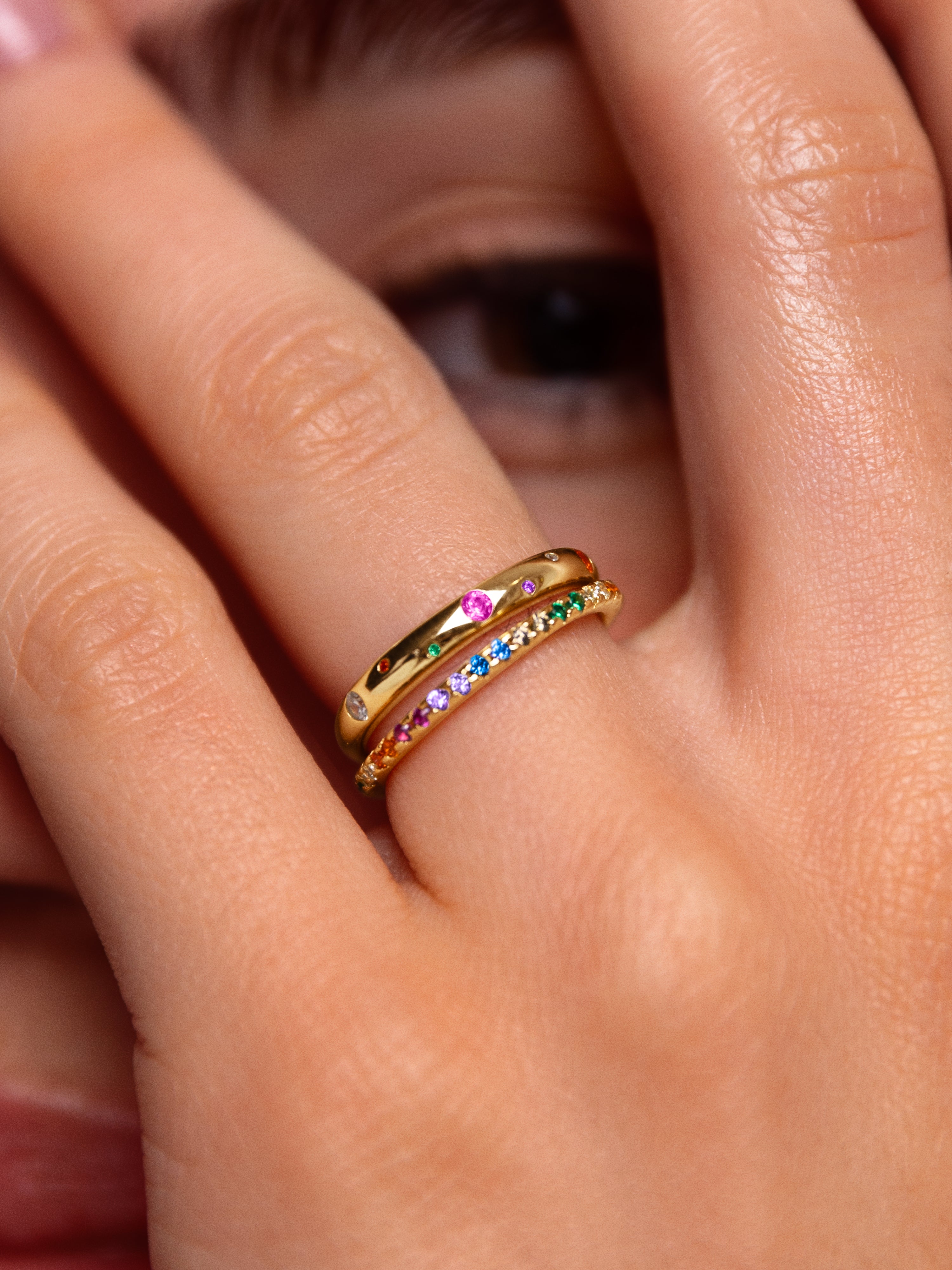 Colors Space Gold Ring
