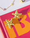 Pendientes Starfish Enamel Colors Baño Oro