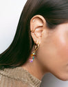 Candy Colors Gold Earrings 