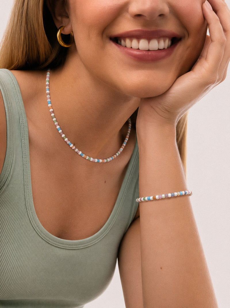 Gift Pack Bracelet and Necklace Nacary Colors