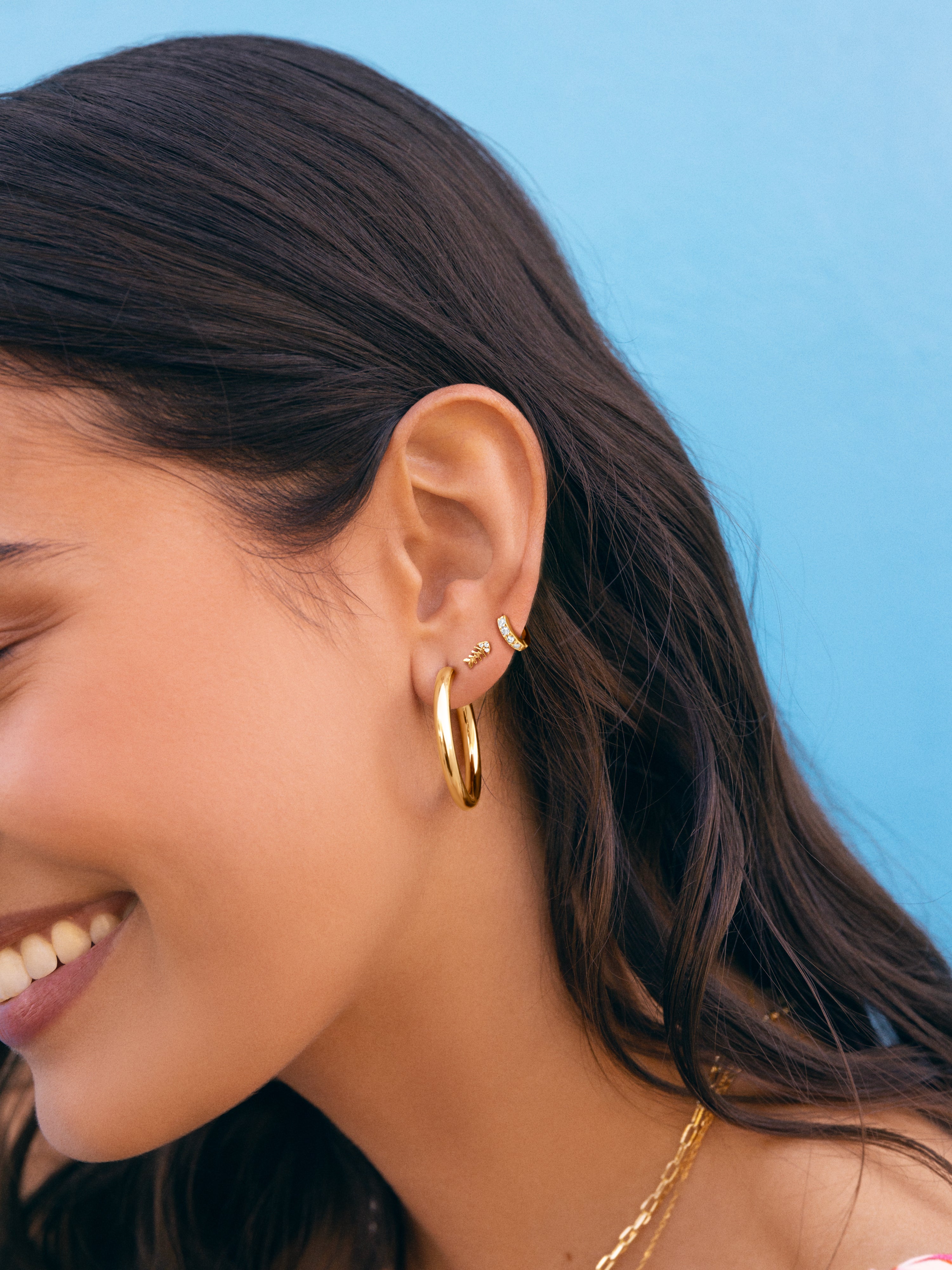 Cleo S Gold Hoop Single Earring