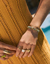 Full Daylight Stainless Steel Gold Bracelet 