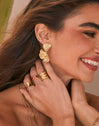 Anillo Dune Acero Baño Oro