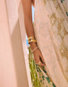 Tide Stainless Steel Gold Bracelet  
