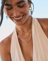 Crystal Summer Stainless Steel Gold Necklace