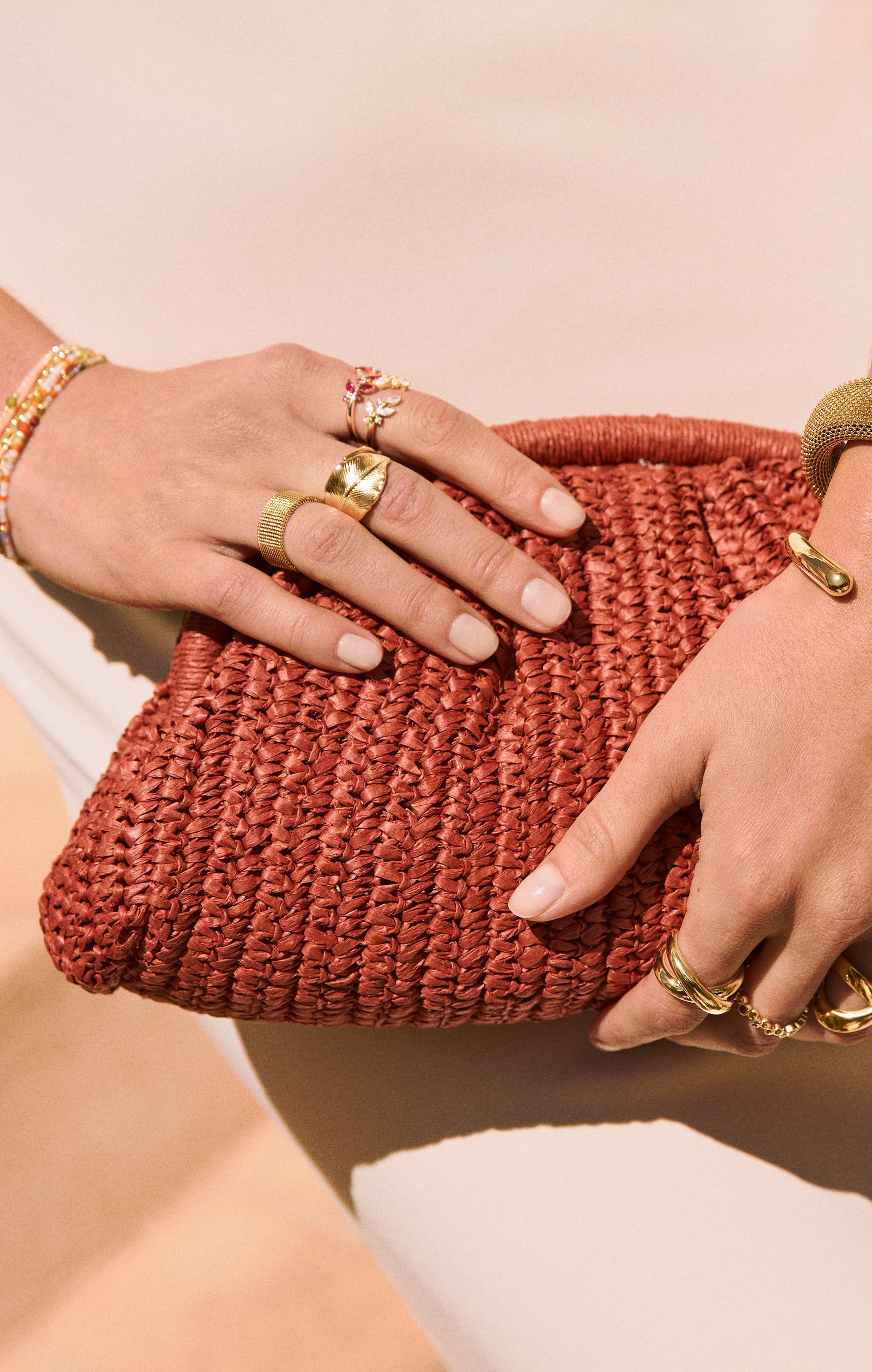 Leaf Stainless Steel Gold Ring 