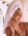 Anillo Max Bomb Acero Baño Oro