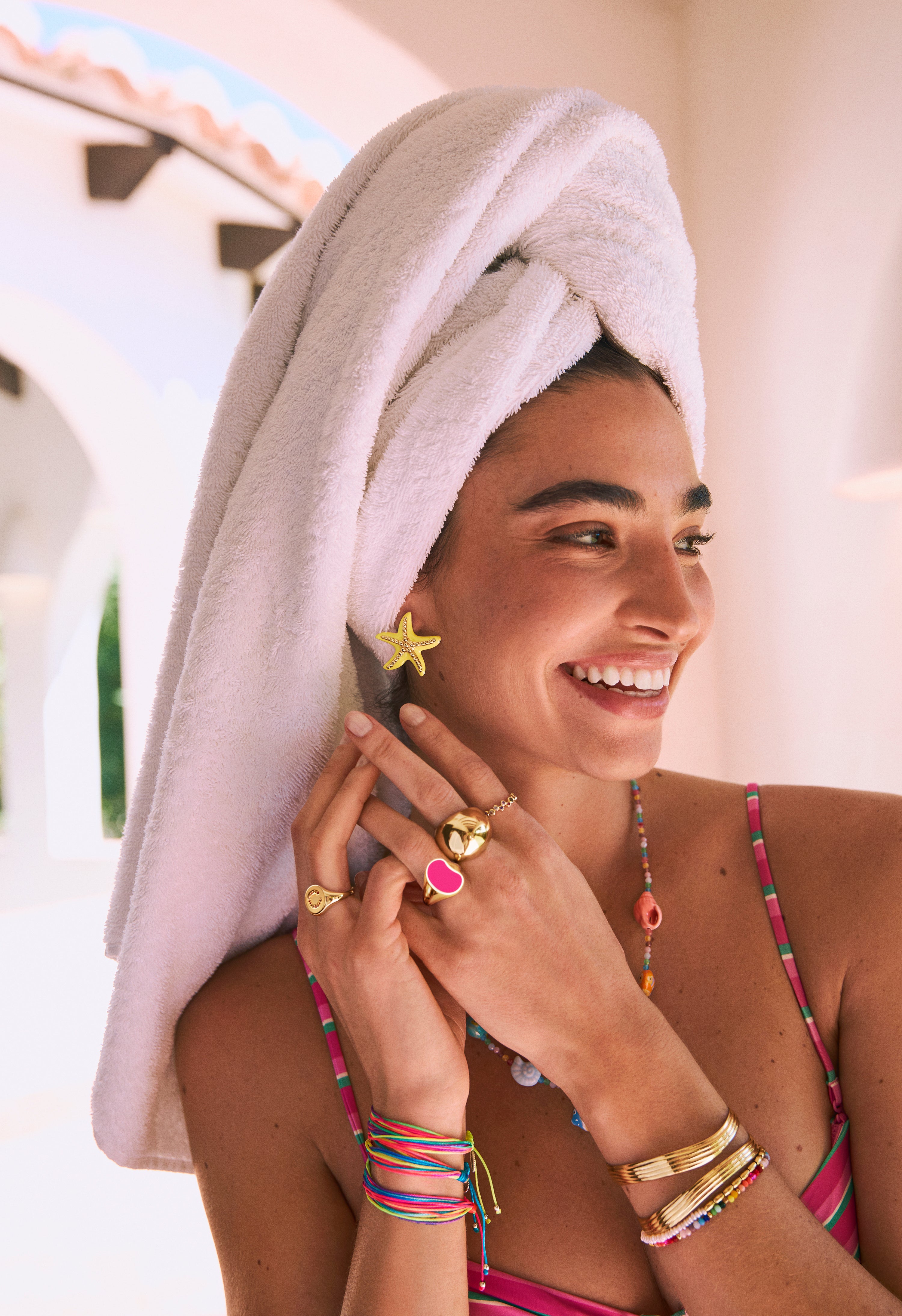 Anillo Max Bomb Acero Baño Oro
