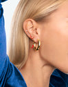 Mombasa Stainless Steel Gold Hoop Earrings