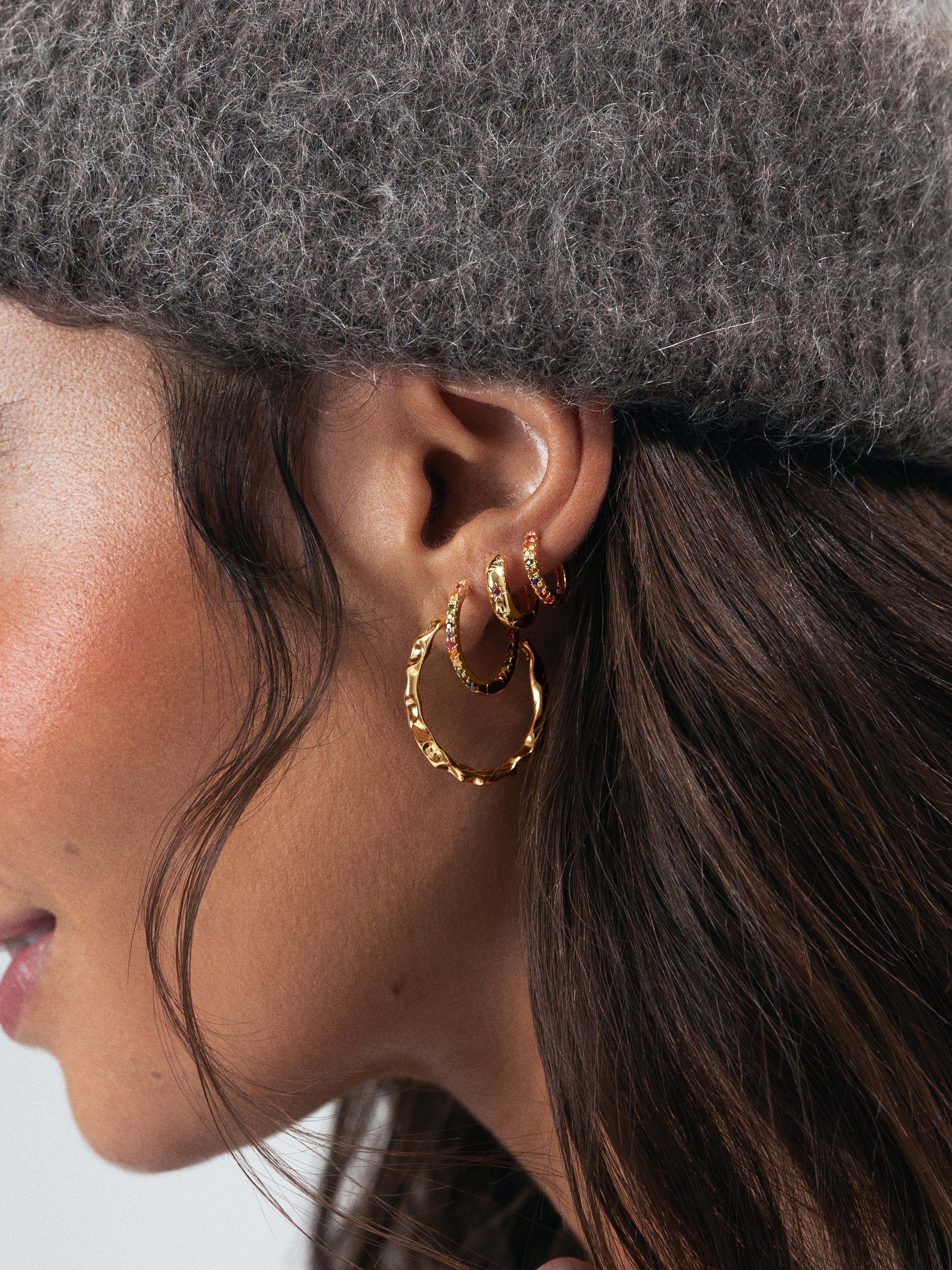 Gleam Colors Gold Earrings