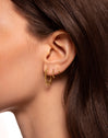 Klein 5 Gold Hoop Single Earring