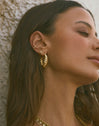 Pendientes Aro Cordelia Baño Oro