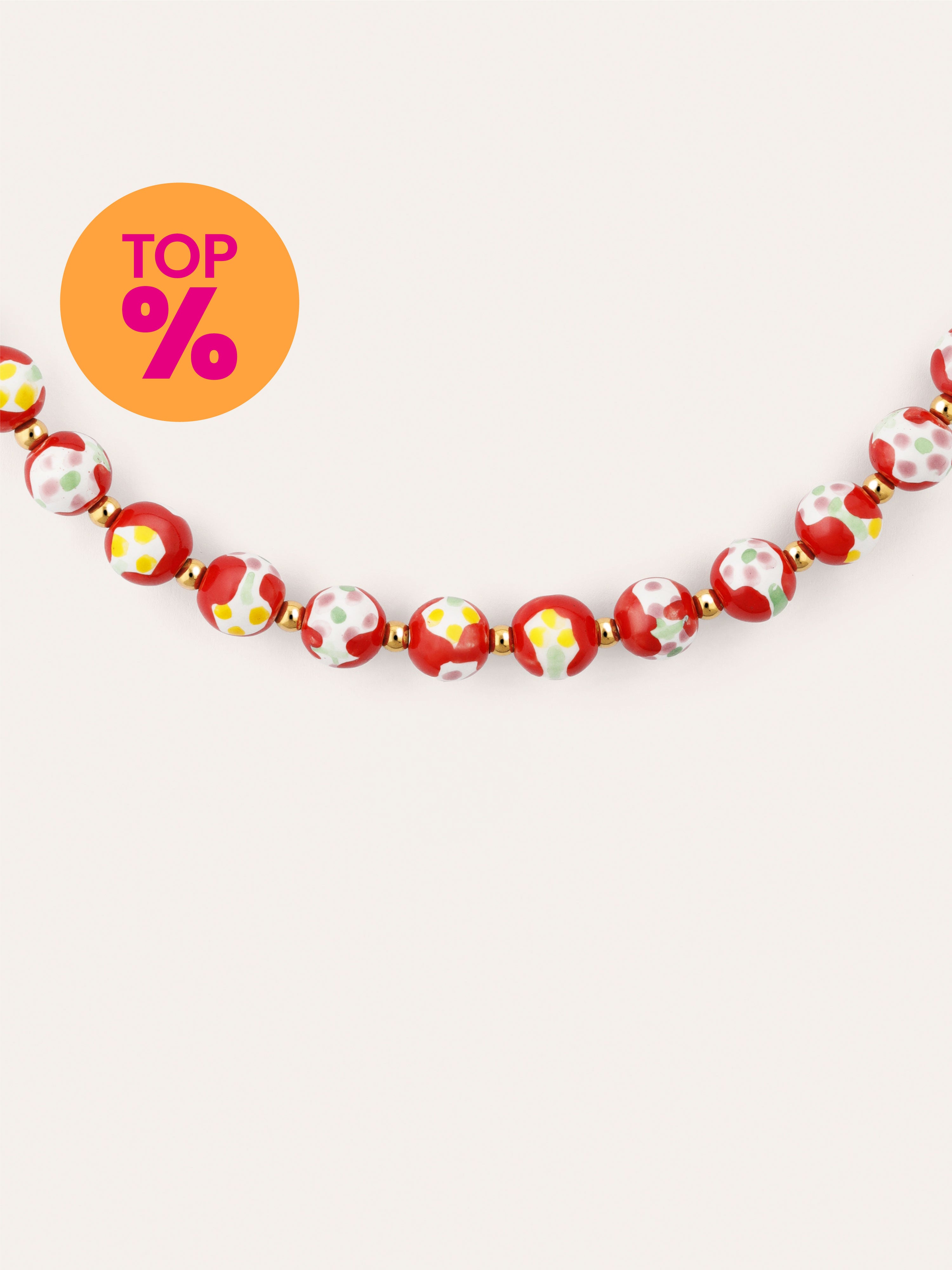 Carmesí Stainless Steel Gold Necklace