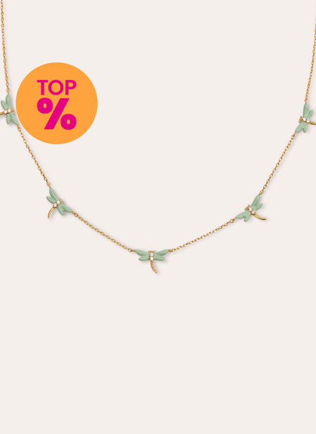 Dragonfly Gold Necklace 