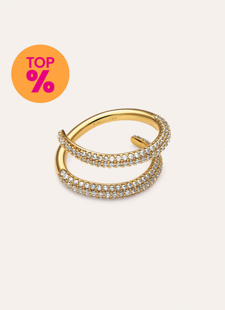 Doble Scarlett Gold Ring