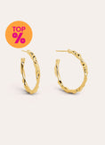 Hoop Earrings Lake 18kt Gold Plated