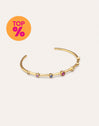 Brazalete Rainbow Bubbles Baño Oro