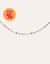 Dots Alpine Enamel Stainless Steel Gold Necklace