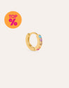 Single Hoop Earring Cleo M Colors Gold Plated