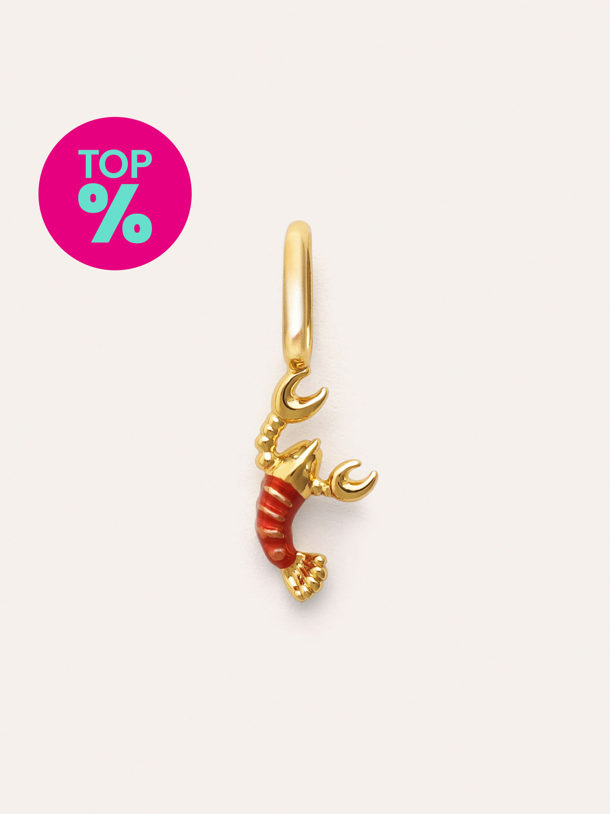 Charm Gambita Gold Plated en Singularu