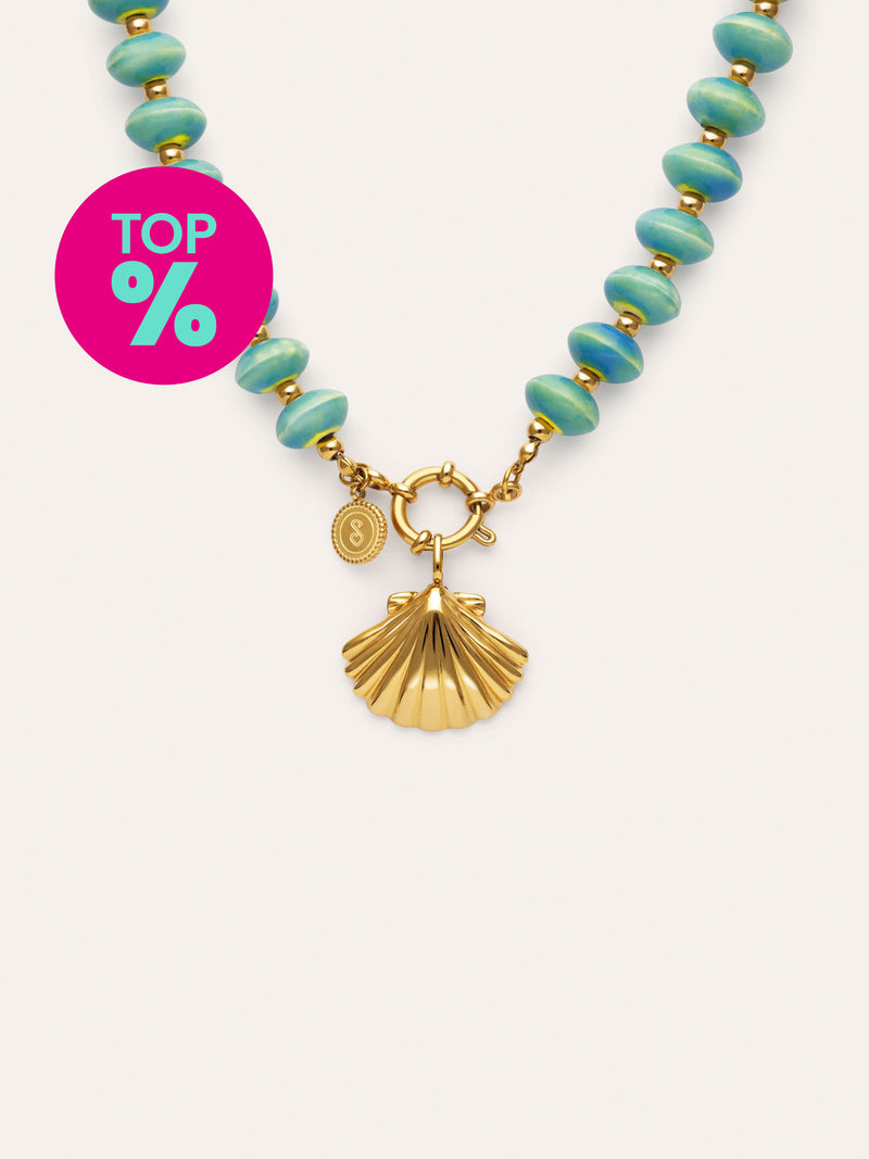 Shelly Necklace Steel Gold Plated